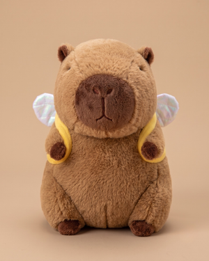 Bee Bag Capybara Plush Toy – Cute Soft Plush with Backpack