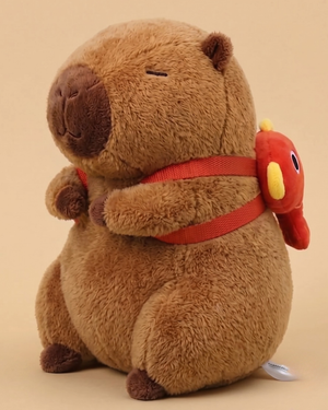 Capybara Plush with Koi Fish Bag | The Chill Companion Co.