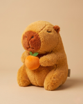 Cutie Capybara Plush Toy with Orange – Ultra-Soft 18cm Stuffed Animal