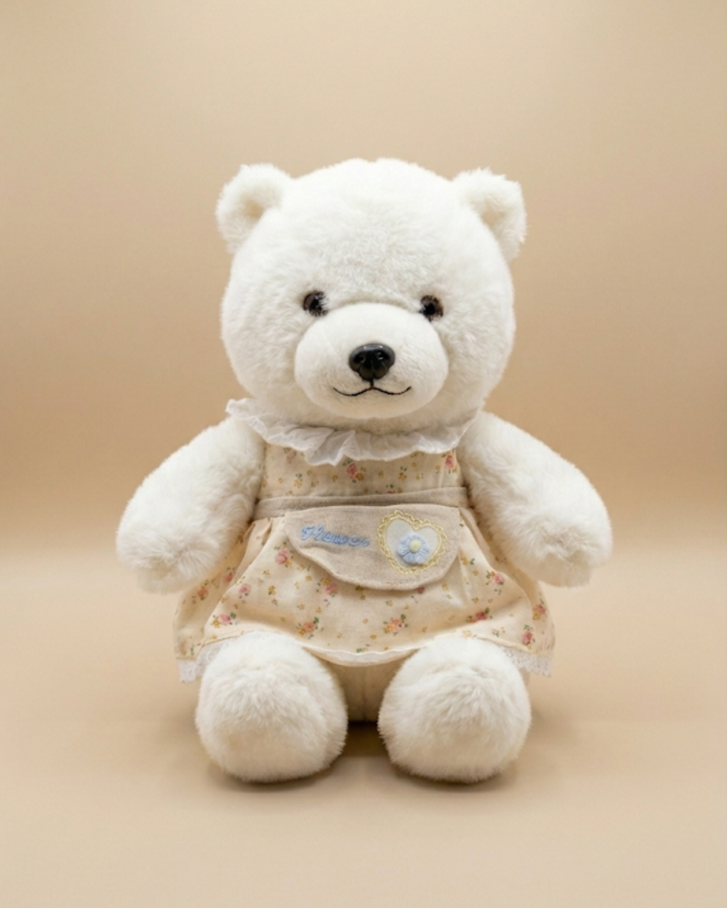 Daisy the Dreamer:Premium White Floral Heirloom Teddy Bear Daisy ( 35cm )