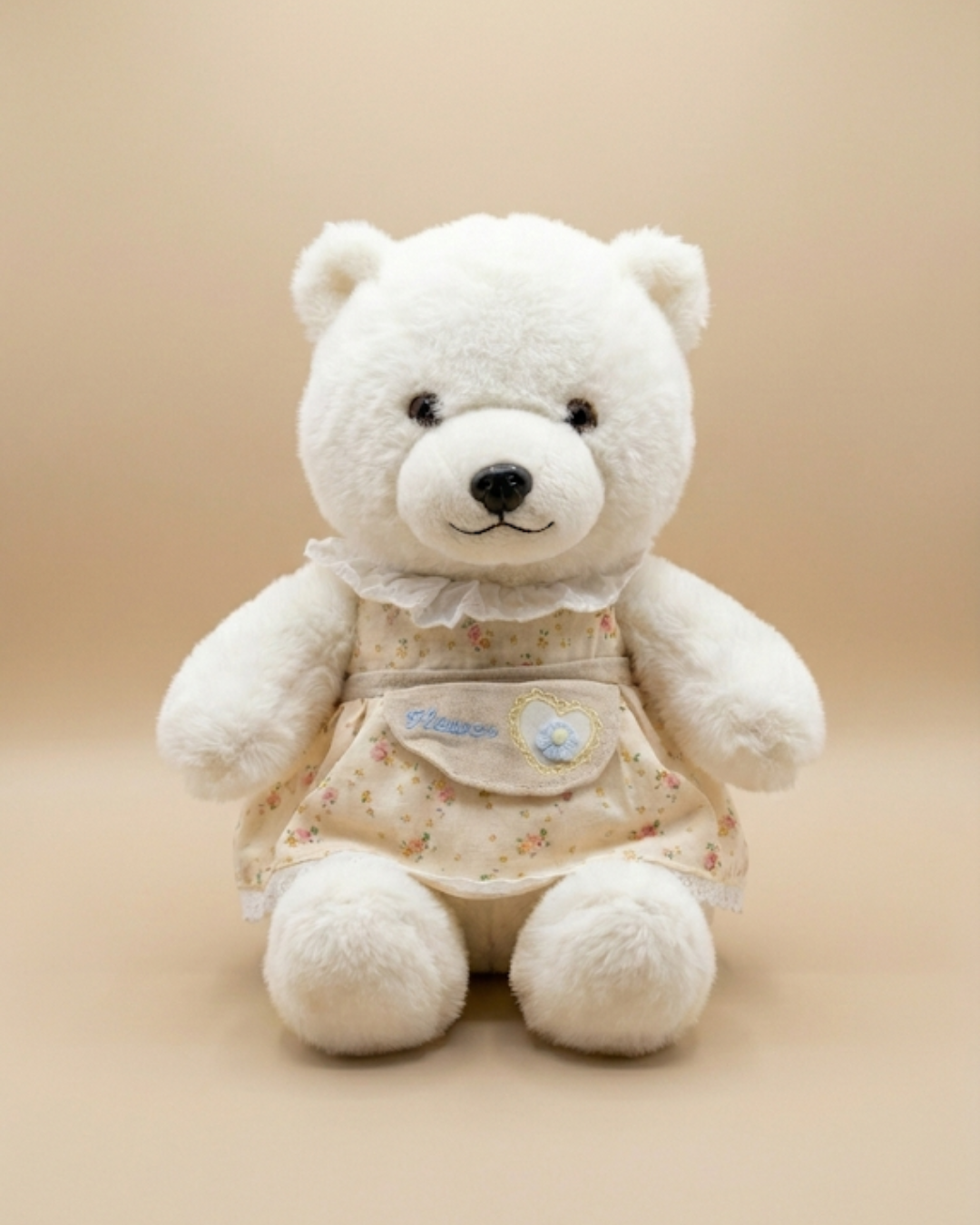 Daisy the Dreamer:Premium White Floral Heirloom Teddy Bear Daisy ( 35cm )