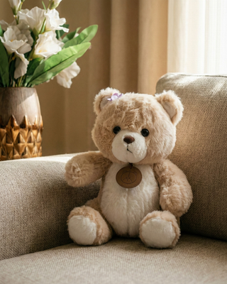 Adorable Locket Teddy Bear Soft Toy for Birthday & Couple Gift