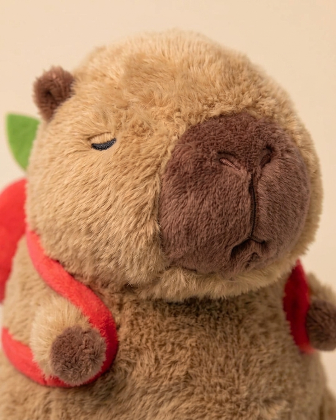 Miso  Capybara Plush with Apple Bag | Capybara & Co