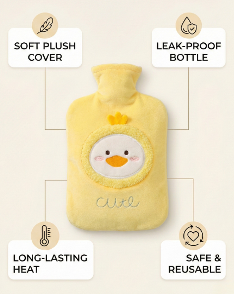 Cuddle Heat – Cute Duck Hot Bag for Cozy Couples