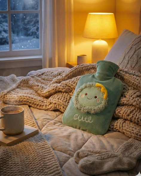Adorable Dragon Hot Water Bag – Cozy Warm Plush for Winter & Pain Relief