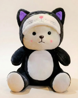 Lucifer Lena Bear Plush – Premium Hooded Soft Toy with Expression