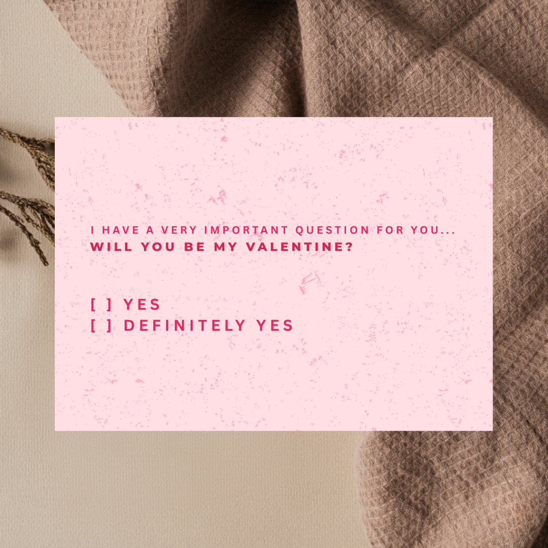 Definitely Yes – Valentine’s Greeting Card | No - 07