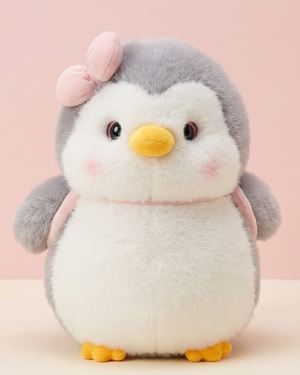 Pinky Puff Penguin Plush Toy – Soft & Cuddly Penguin for Gifting
