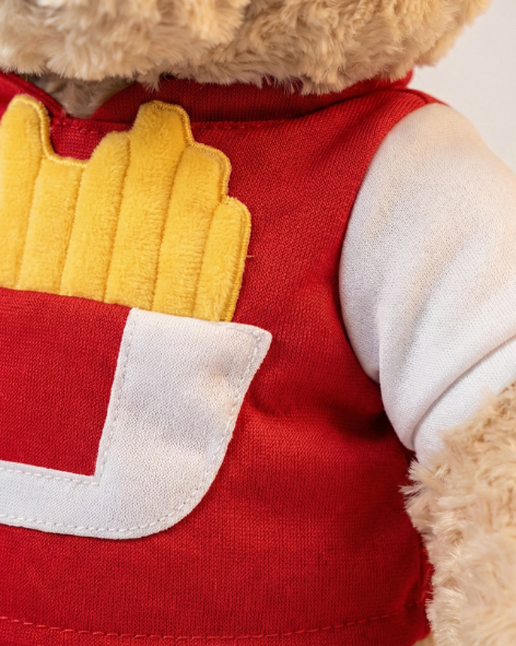 French Fries Teddy Bear – Cute Food-Themed Plush Gift for Couples & Kids