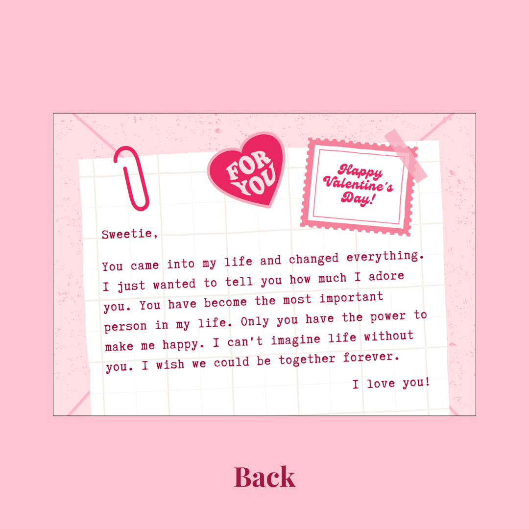 Just for You – Valentine’s Greeting Card - No 04