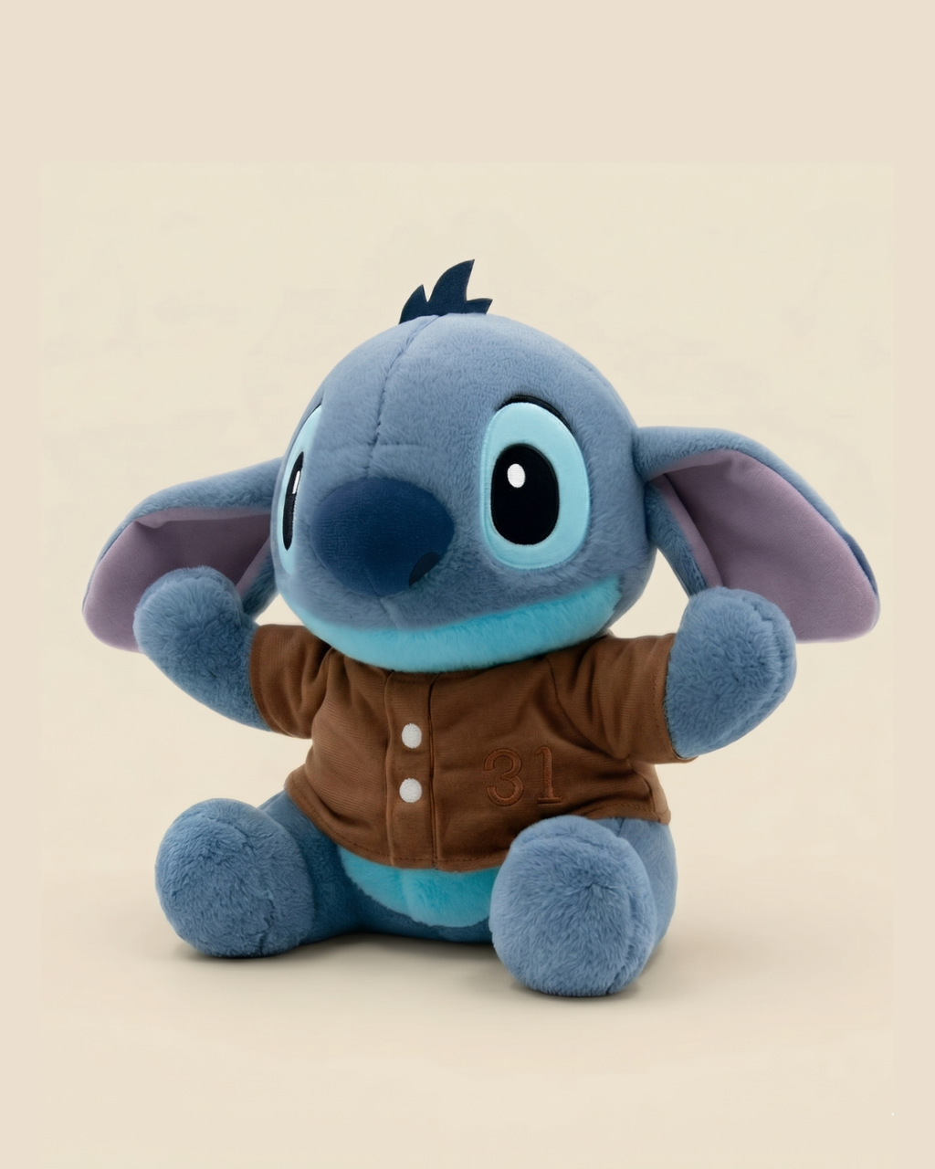 Blue Alien Plush Toy – Cute Blue Space Companion with Brown Tshirt