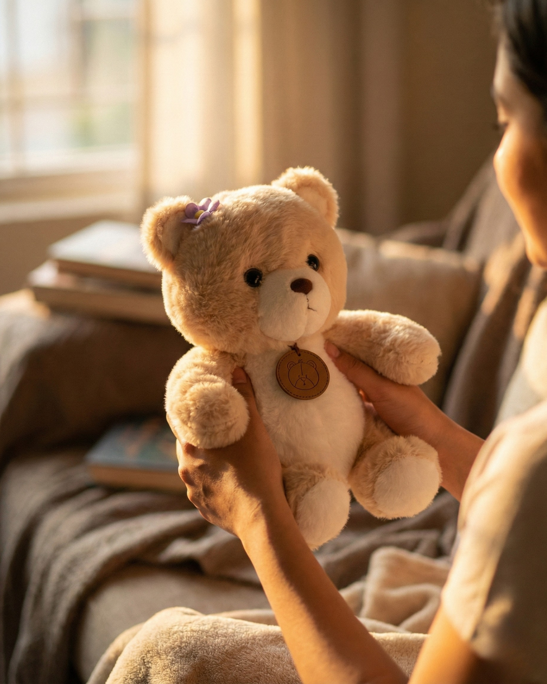 Adorable Locket Teddy Bear Soft Toy for Birthday & Couple Gift Pearls Toys