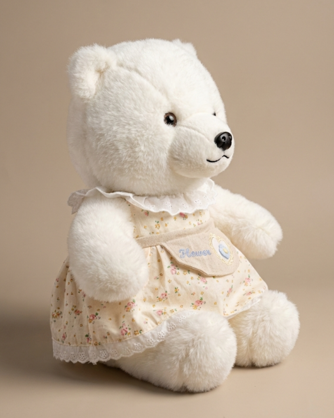 Daisy the Dreamer:Premium White Floral Heirloom Teddy Bear Daisy ( 35cm )