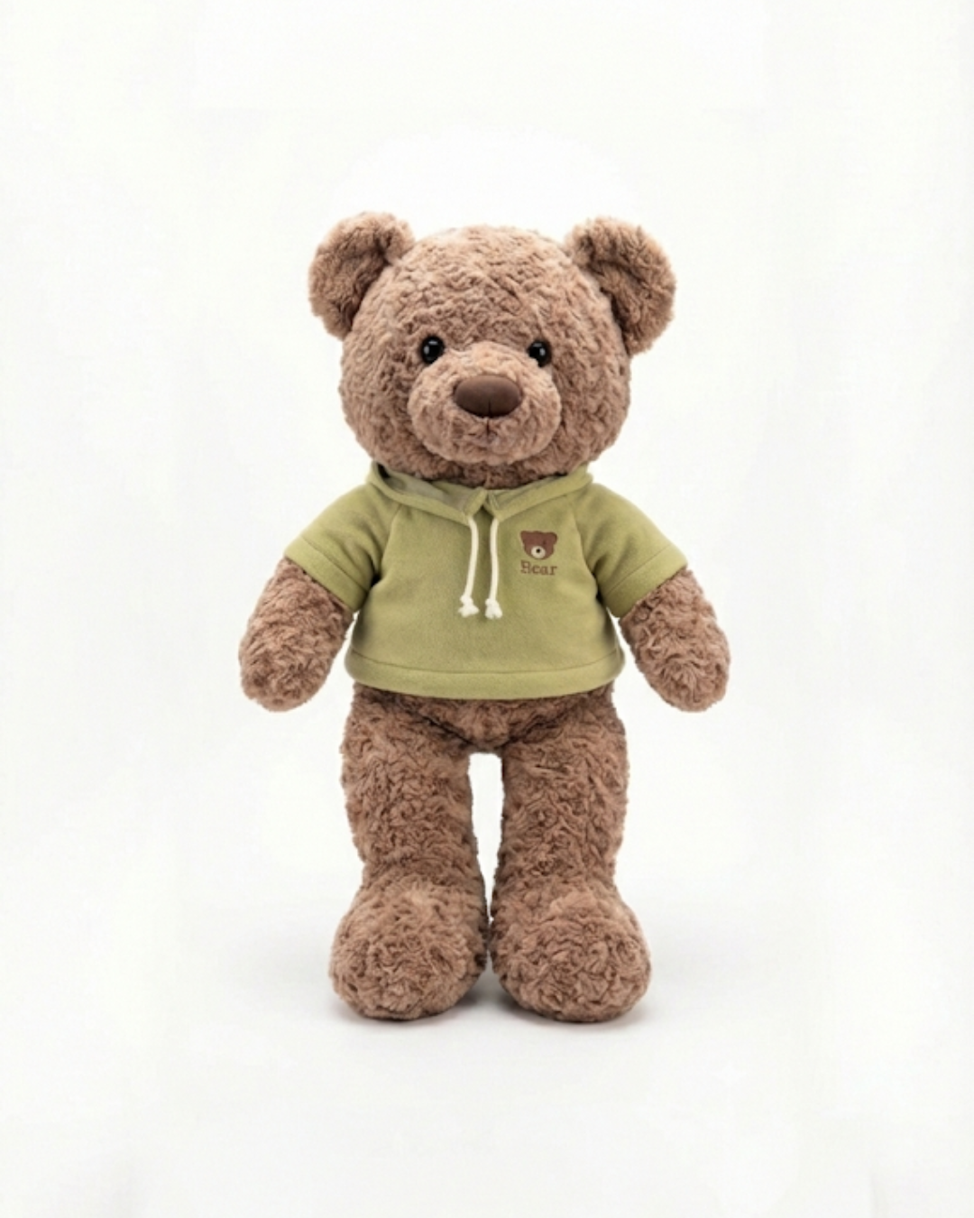 The Sage Hoodie Bear: Premium Curly-Fur Cuddle Plush (45cm)