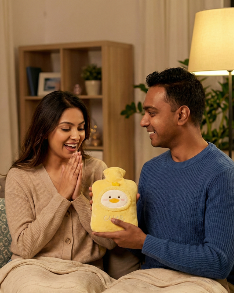 Cuddle Heat – Cute Duck Hot Bag for Cozy Couples