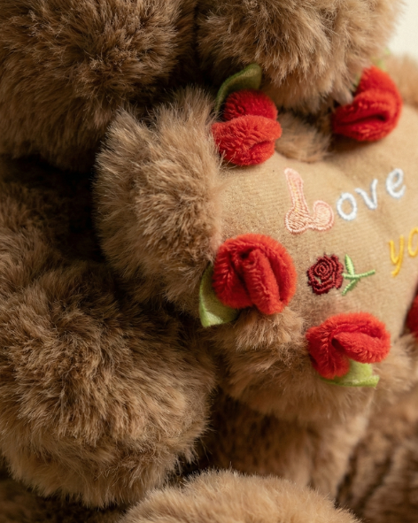 The Eternal Heart-Bearer | Premium "Love You" Heart-Bearing Teddy Bear