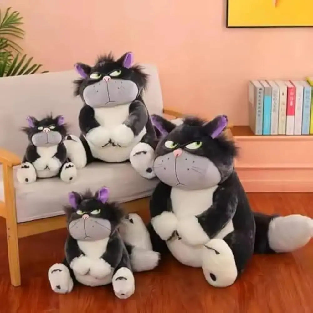 Angry Cat Plush Toy – Ultra-Soft Premium Stuffed Cat - Pearls Toys