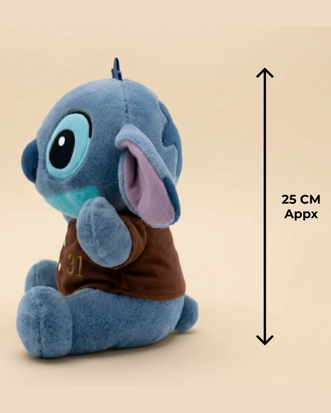 Blue Alien Plush Toy – Cute Blue Space Companion with Brown Tshirt