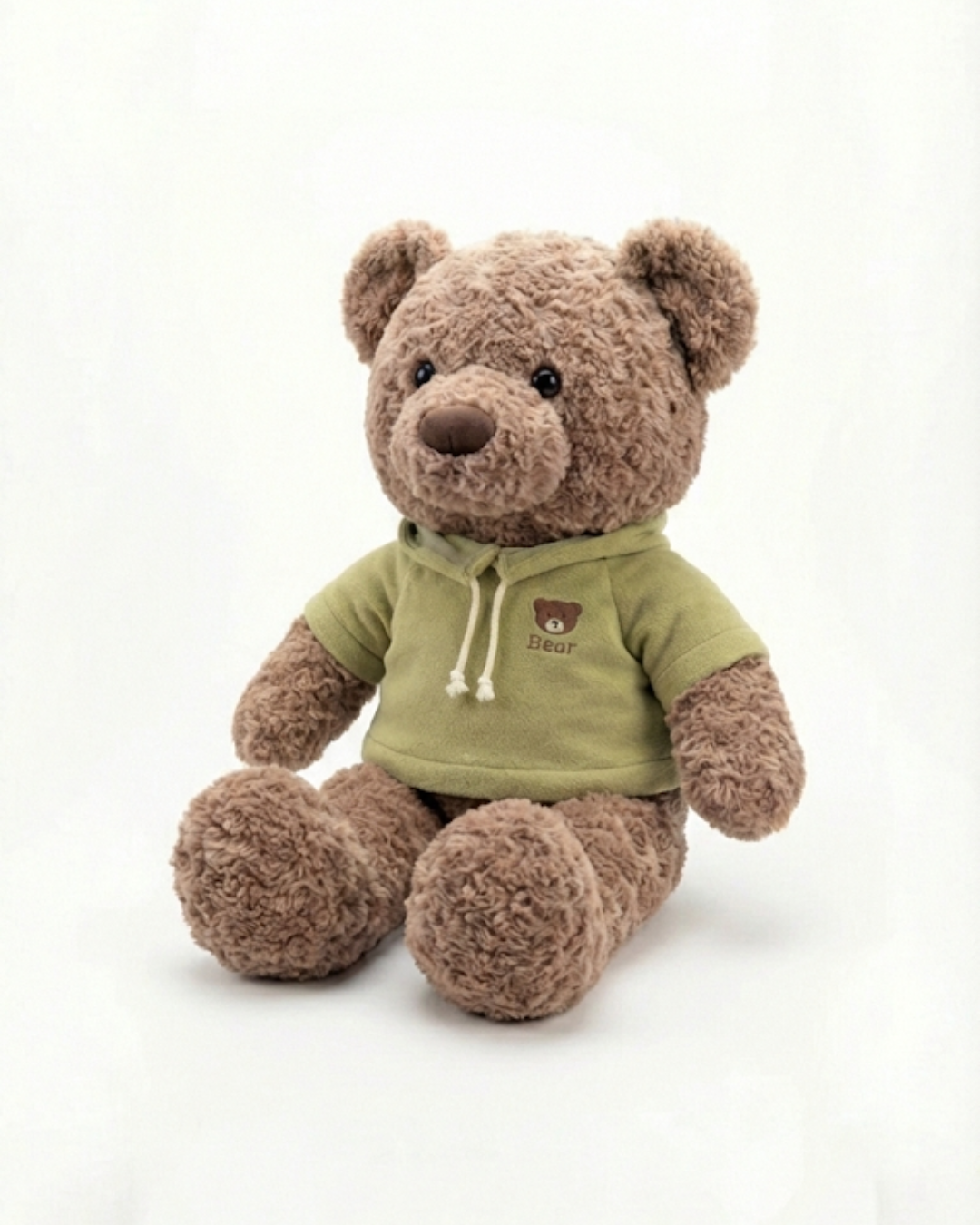 The Sage Hoodie Bear: Premium Curly-Fur Cuddle Plush (45cm)