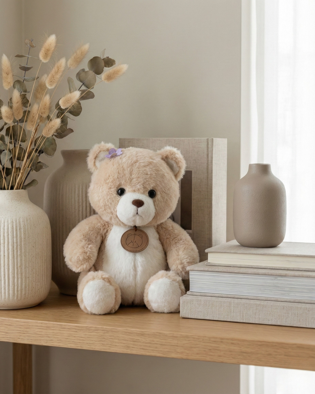 Adorable Locket Teddy Bear Soft Toy for Birthday & Couple Gift Pearls Toys