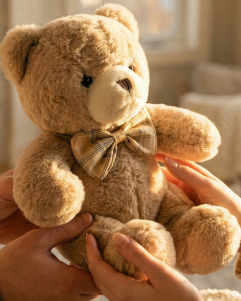 Brown Tie Teddy Bear – A Warm Hug for Someone Special