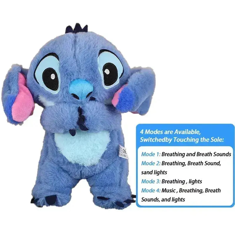 Stitch Breathing Musical Soothing Doll | Sleep & Anxiety Relief Plush Toy Gifts