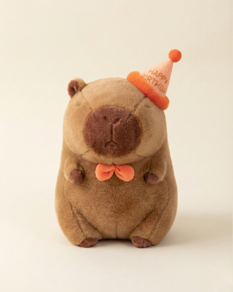 Pearls Toys Premium Birthday Capybara Plush (50 cm) Pearls Toys