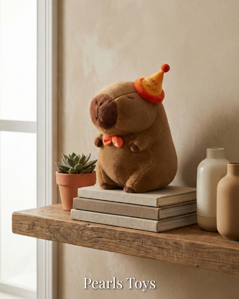 Pearls Toys Premium Birthday Capybara Plush (50 cm) Pearls Toys