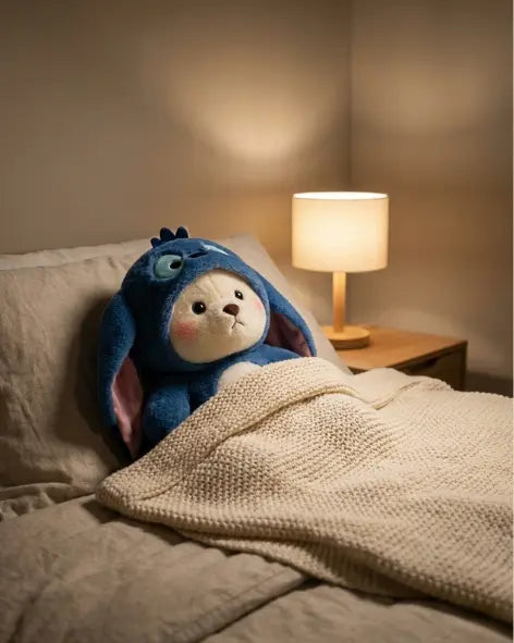 Hoodie Teddy Bear Plush – Soft Stitch-Style Teddy Pearls Toys