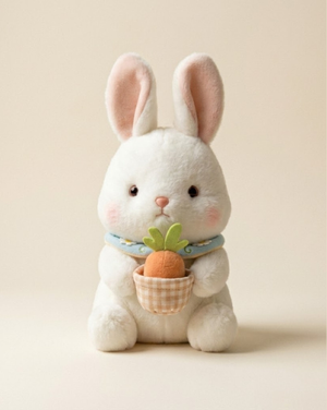 Pearls Toys Premium Basket Carrot Bunny Plush