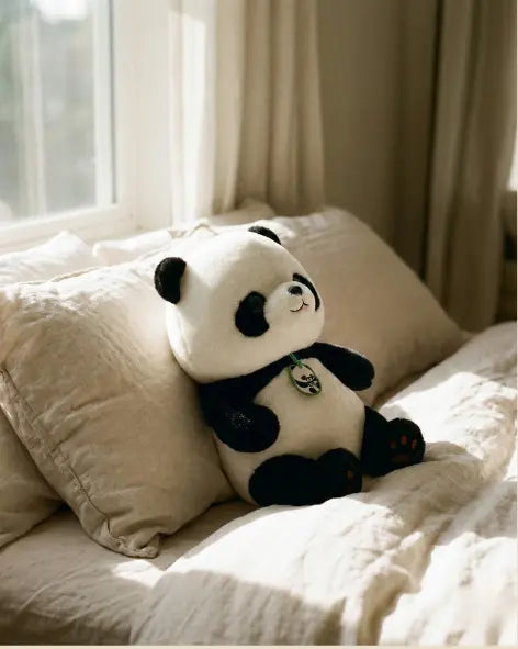 Locket Teddy Panda Soft Toy, Premium Plushie Pearls Toys
