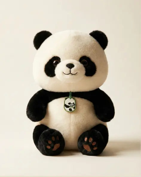 Locket Teddy Panda Soft Toy, Premium Plushie Pearls Toys