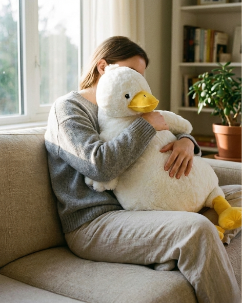 Pearls Fluffy Cute Giant Huggable Fat Duck Plush Toy Pearls Toys
