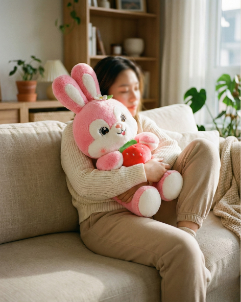 Pearls Toys Imported Fruit Rabbit Hug Soft Teddy Pearls Toys