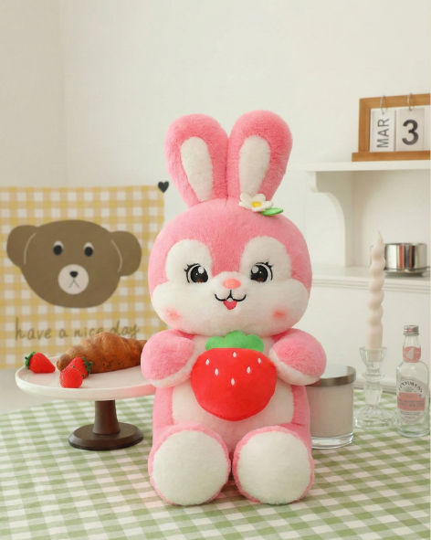 Pearls Toys Imported Fruit Rabbit Hug Soft Teddy Pearls Toys