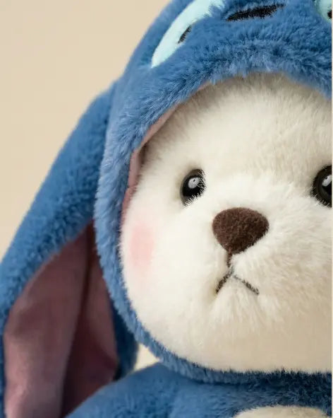 Hoodie Teddy Bear Plush – Soft Stitch-Style Teddy Pearls Toys