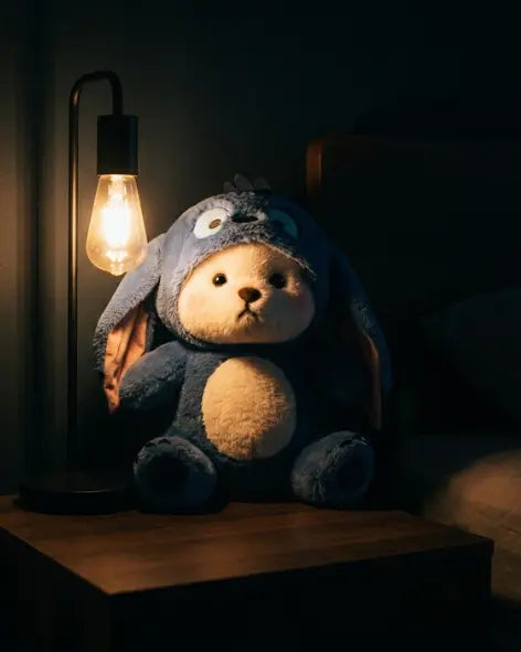 Hoodie Teddy Bear Plush – Soft Stitch-Style Teddy Pearls Toys