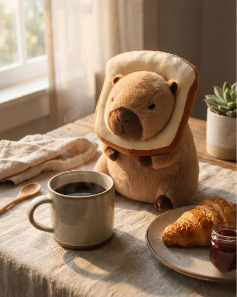 Beard Capybara Plush Toy – Ultra-Soft Funny Capybara - Pearls Toys