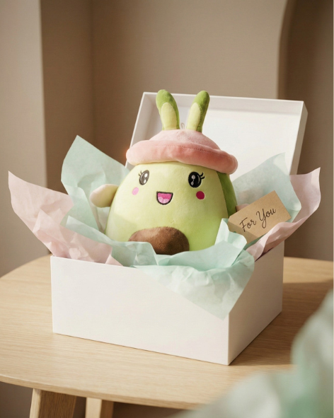 Pearls Toys Cute Avocado Bunny Plush Toy – Soft & Cozy Pearls Toys