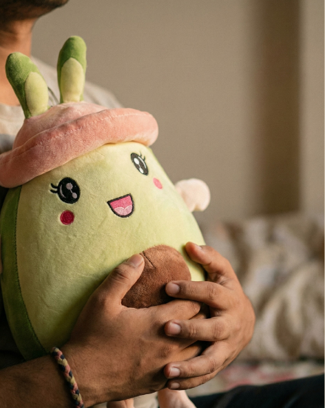 Pearls Toys Cute Avocado Bunny Plush Toy – Soft & Cozy Pearls Toys