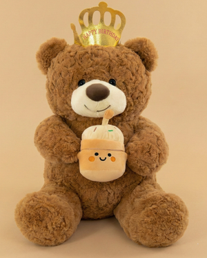 Adorable musical teddy sings Happy Birthday while spreading Warmth !