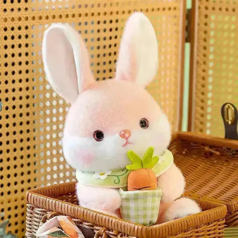 Pearls Toys Cute Rabbit Holding Carrots Plush Cuddle CarrotBunny Plush - 55cm (Pink)