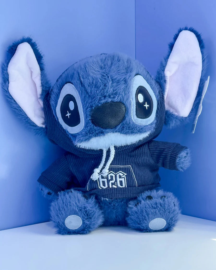 Cute Cartoon Stitch Plush Toy with Hoodie