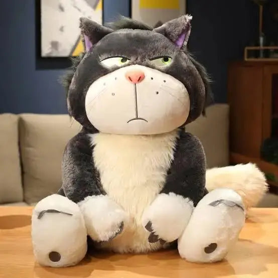 Angry Cat Plush Toy – Ultra-Soft Premium Stuffed Cat - Pearls Toys